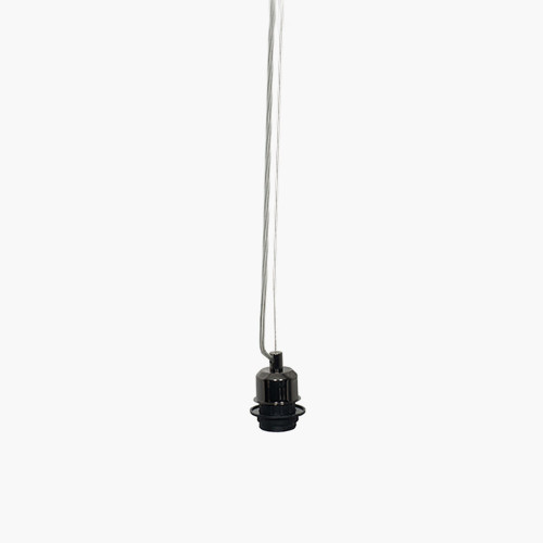 Pacific Lifestyle Black Chrome Contemporary Electrified E27 Ceiling Fitting