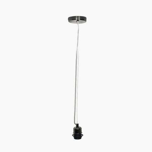 pacific lifestyle Black Chrome Contemporary Electrified E27 Ceiling Fitting