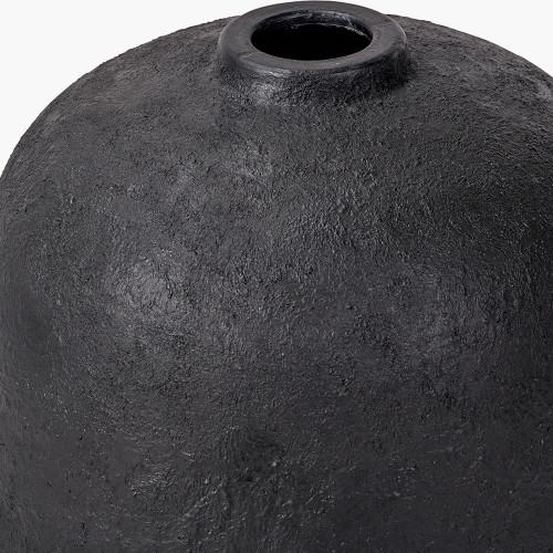 Pacific Lifestyle Black Fibrestone Decorative Vase Tall
