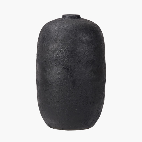 pacific lifestyle Black Fibrestone Decorative Vase Tall