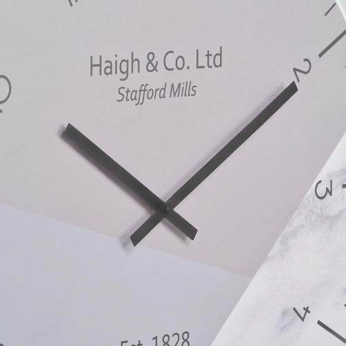 Pacific Lifestyle Black Metal Printed Face Wall Clock