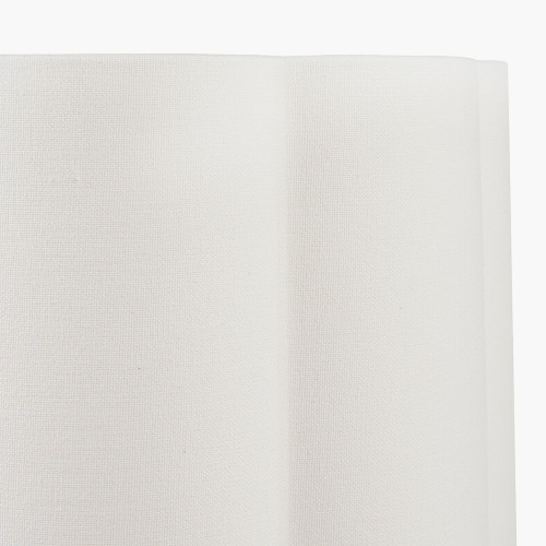 Pacific Lifestyle Bloom 35cm White Handloom Scalloped Cylinder Lampshade