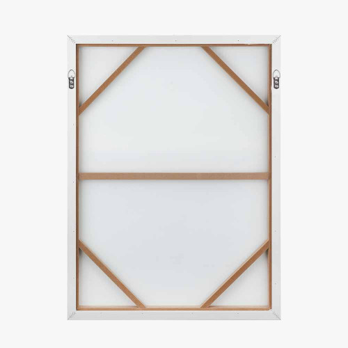 Pacific Lifestyle Blues Abstract Canvas With White Frame