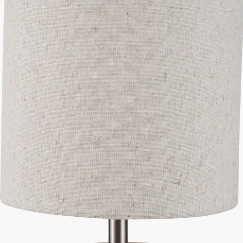 Pacific Lifestyle Bonham Natural Wood Veneer And Silver Metal Table Lamp