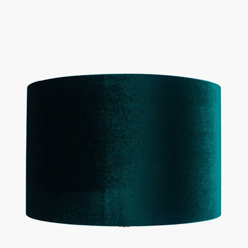 pacific lifestyle Bow 25cm Forest Green Velvet Cylinder Lampshade