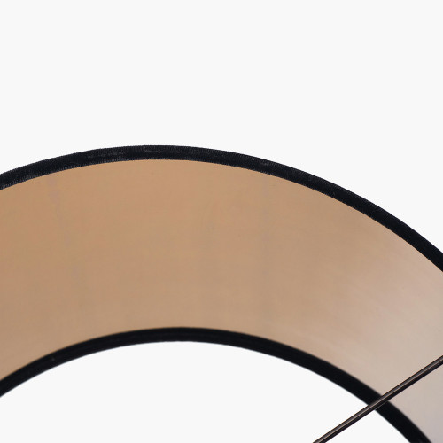 Pacific Lifestyle Bow 30cm Black Velvet Cylinder Lampshade