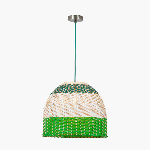 Pacific Lifestyle Brera Rattan Ceiling Pendant Emerald