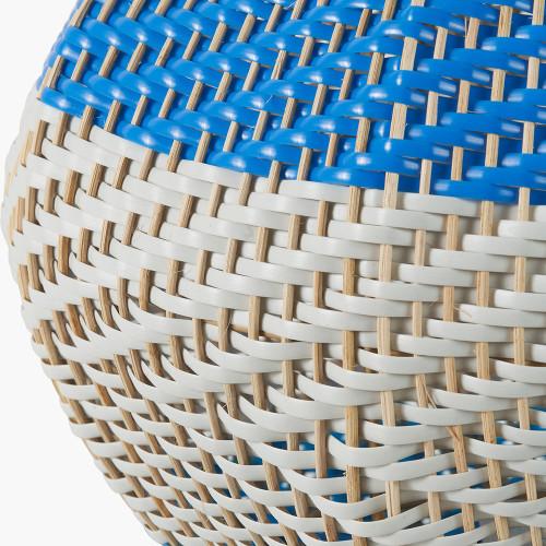 Pacific Lifestyle Brera Rattan Large Table Lamp Cobalt