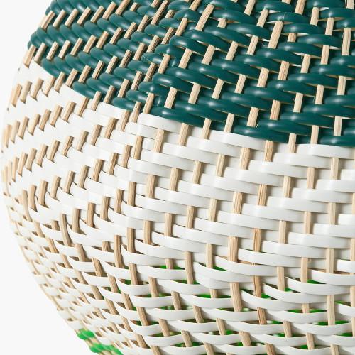 Pacific Lifestyle Brera Rattan Large Table Lamp Emerald