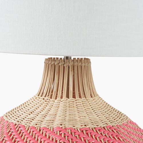 Pacific Lifestyle Brera Rattan Large Table Lamp Pimento