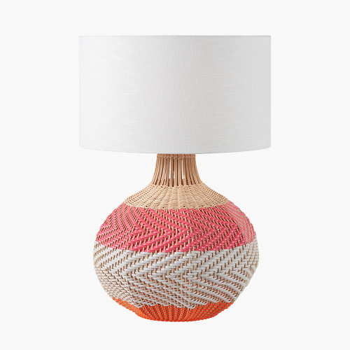 pacific lifestyle Brera Rattan Large Table Lamp Pimento
