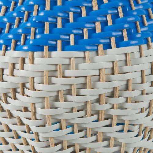 Pacific Lifestyle Brera Rattan Small Table Lamp Cobalt