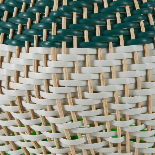Pacific Lifestyle Brera Rattan Small Table Lamp Emerald