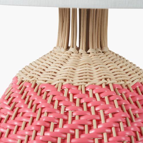 pacific Lifestyle Brera Rattan Small Table Lamp Pimento