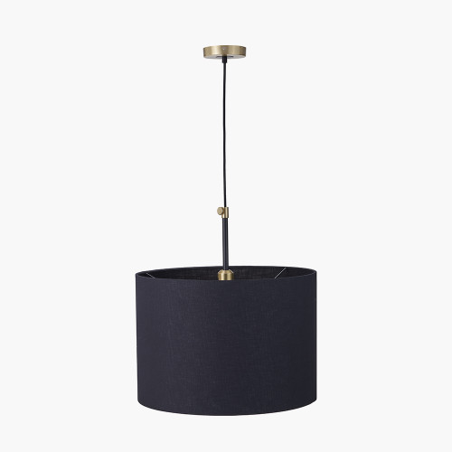 Pacific Lifestyle Bryce Black And Gold Metal Ceiling Pendant