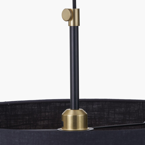 Pacific Lifestyle Bryce Black And Gold Metal Ceiling Pendant