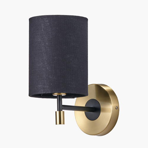 Pacific Lifestyle Bryce Black And Gold Metal Wall Light