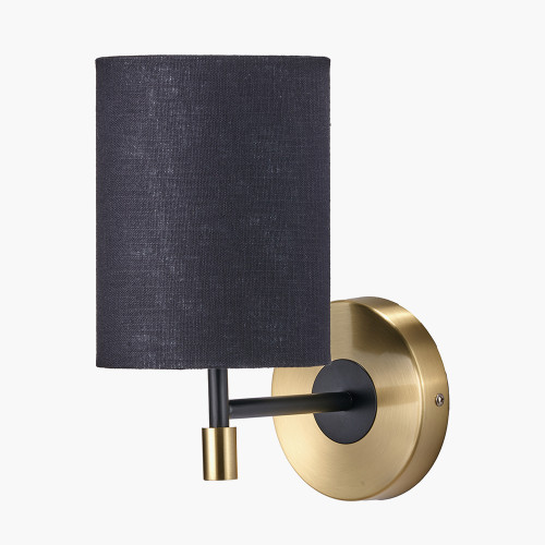 pacific lifestyle Bryce Black and Gold Metal Wall Light