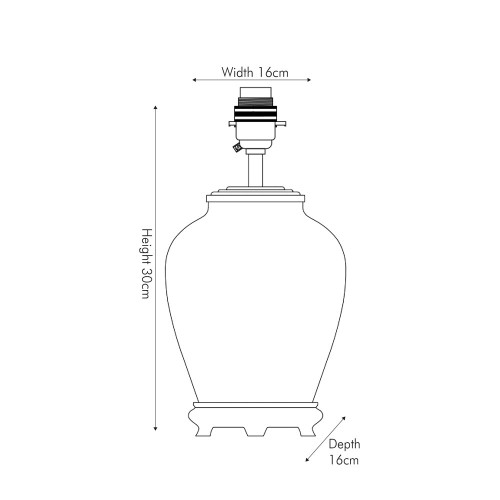 Pacific Lifestyle Butterflies Small Glass Table Lamp Base