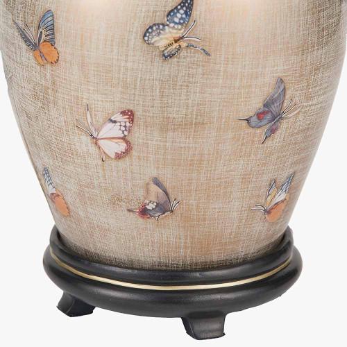 Pacific Lifestyle Butterflies Small Glass Table Lamp Base
