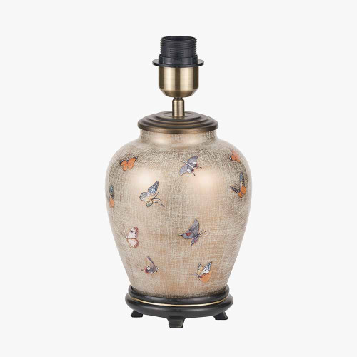 pacific lifestyle Butterflies Small Glass Table Lamp Base