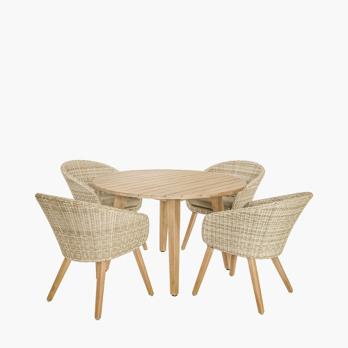 Pacific Lifestyle Cabon Outdoor 4 Seater Dining Set