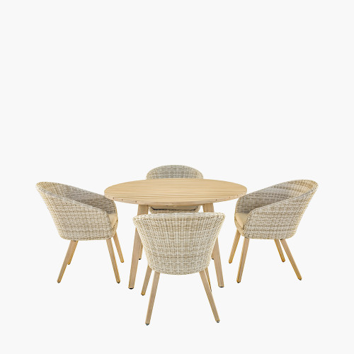 pacific lifestyle Cabon Outdoor 4 Seater Dining Set