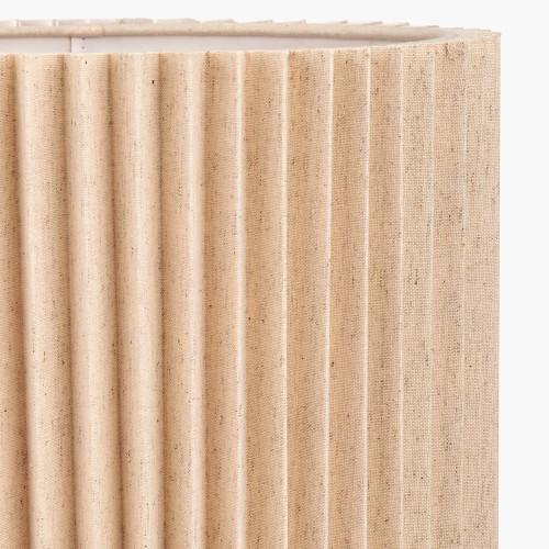 Pacific Lifestyle Callista 30cm Natural Linen Hard Pleat Lampshade