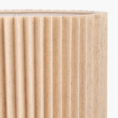 Pacific Lifestyle Callista 40cm Natural Linen Hard Pleat Lampshade