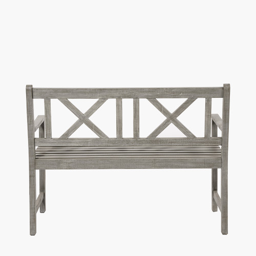 Pacific Lifestyle Cambridge Antique Grey Outdoor 2 Seater Bench