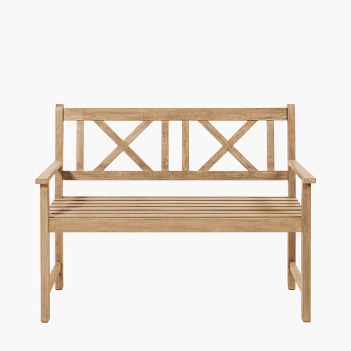 pacific lifestyle Cambridge Light Teak Outdoor 2 Seater Bench