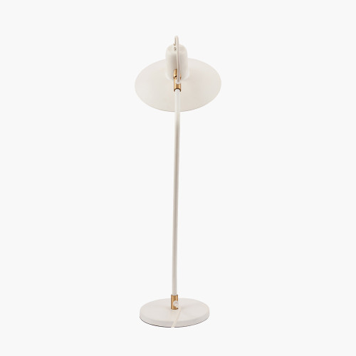 Pacific Lifestyle Camden Matt White Metal Angle Arm Task Table Lamp