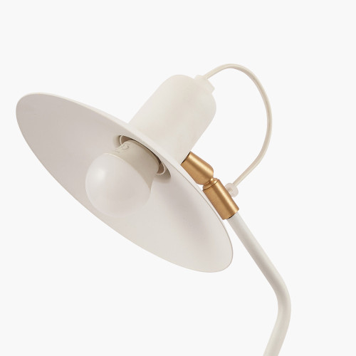 Pacific Lifestyle Camden Matt White Metal Angle Arm Task Table Lamp