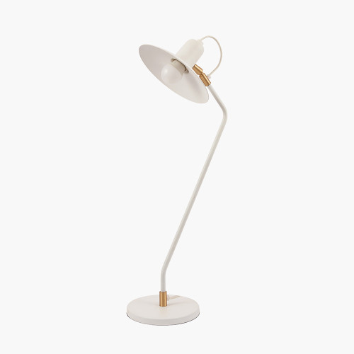 pacific lifestyle Camden Matt White Metal Angle Arm Task Table Lamp