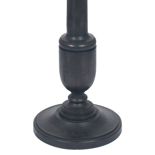 Pacific Lifestyle Captiva Antique Black Mango Wood Floor Lamp Base