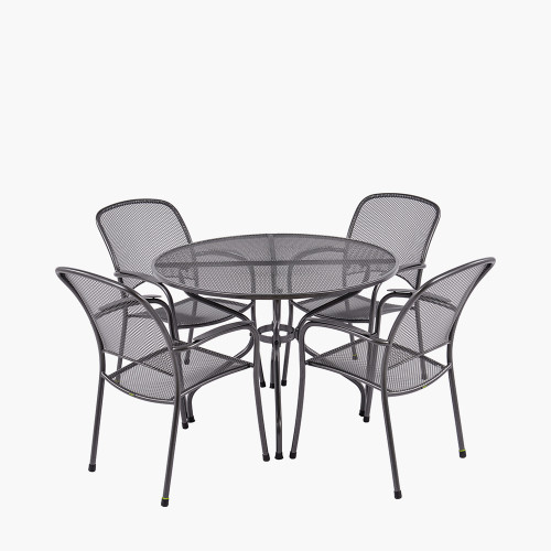 Pacific Lifestyle Carlo Round 4 Seater Dining Set With Cushions