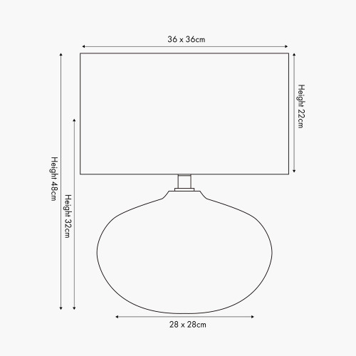 Pacific Lifestyle Cassius Bronze Textured Glazed Ceramic Table Lamp