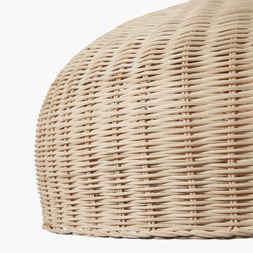 Pacific Lifestyle Caswell Natural Rattan Dome Non Elec Pendant