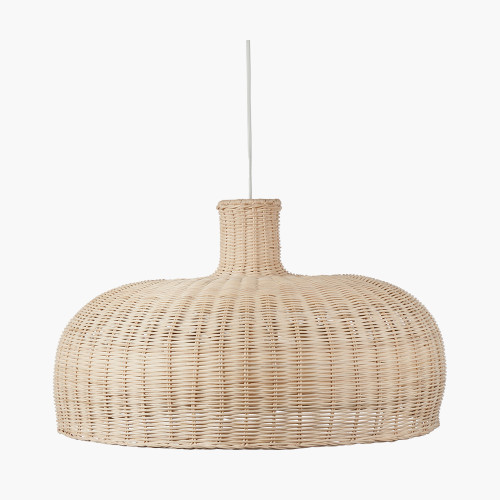 pacific lifestyle Caswell Natural Rattan Dome Non Elec Pendant