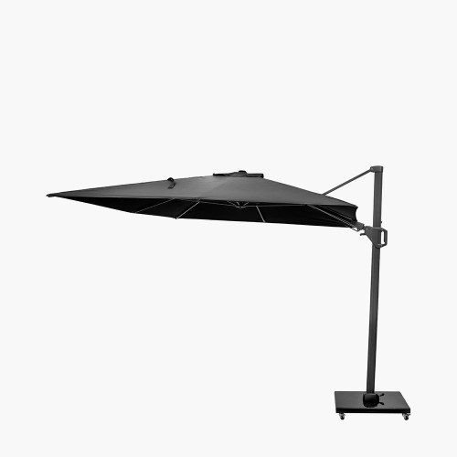 Pacific Lifestyle Challenger T2 3.5 X 2.6m Rectangular Anthracite Free Arm Parasol