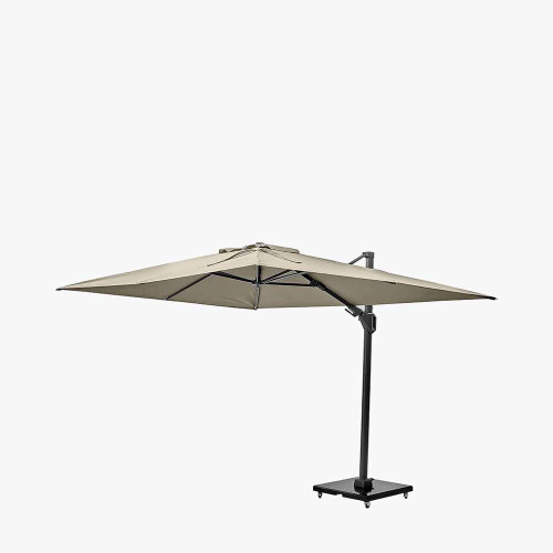 Pacific Lifestyle Challenger T2 3.5 X 2.6m Rectangular Champagne Free Arm Parasol