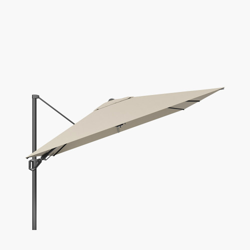 Pacific Lifestyle Challenger T2 3.5 X 2.6m Rectangular Premium Champagne Free Arm Parasol