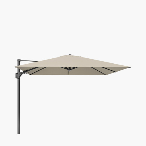 pacific lifestyle Challenger T2 3.5 x 2.6m Rectangular Premium Champagne Free Arm Parasol