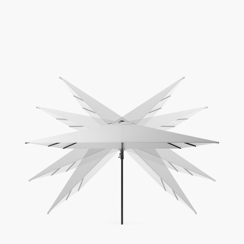 Pacific Lifestyle Challenger T2 3.5 X 2.6m Rectangular Premium Manhattan Grey Free Arm Parasol