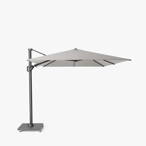 pacific lifestyle Challenger T2 3.5 x 2.6m Rectangular Premium Manhattan Grey Free Arm Parasol