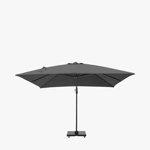Pacific Lifestyle Challenger T2 3m Square Anthracite Free Arm Parasol