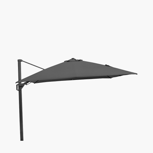 pacific lifestyle Challenger T2 3m Square Anthracite Free Arm Parasol