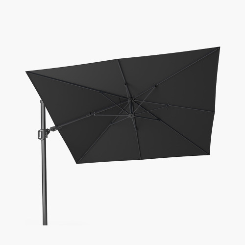 Pacific Lifestyle Challenger T2 3m Square Premium Faded Black Free Arm Parasol