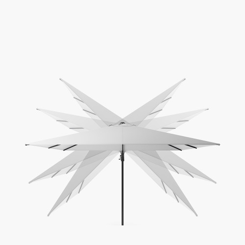 Pacific Lifestyle Challenger T2 3m Square Premium Faded Black Free Arm Parasol