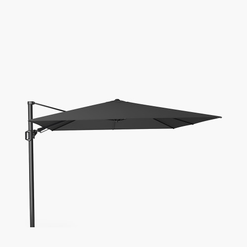 pacific lifestyle Challenger T2 3m Square Premium Faded Black Free Arm Parasol